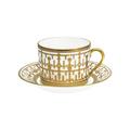 Haviland Tiara Weiß/Gold Frühstückstasse mit Unterteller