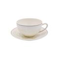 Jaune de Chrome Song Perle Teetasse mit Unterteller