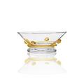 Theresienthal Bacchus small bowl, amber