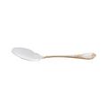 Christofle Marly individual sauce spoon, silverplated with gold accents