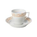 KPM Kurland Pastel coffee/tea cup and saucer, apricot