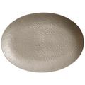Raynaud Minéral Irisé Grey oval platter, large