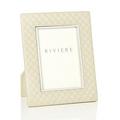 Riviere Vanity leather frame, ivory, photo size 13 x 18 cm (5'' x 7'')