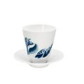 Hering Berlin Ocean conical beaker and saucer, motif sea shells