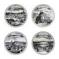 Gien Versailles Set aus 4 Mini-Tellern, 4 Dekore