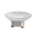Cristal et Bronze Seifenschale Bambou, rund, Chrom