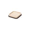 Giobagnara Polo tray, bronze & travertine, square