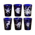 Artel Sea Life set of 6 tumblers, ink, 6 patterns