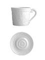 Bernardaud Louvre double espresso cup and saucer