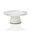 Giobagnara Serviertablett Gourmet auf Fuß, off white