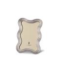 L'Objet Ripple picture frame, platinum, picture size 10 x 15 cm (4'' x 6'')