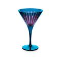 L'Objet Cocktailgläser Prism, 4er-Set, blau