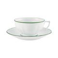 Raynaud Touraine Filet Vert breakfast cup and saucer