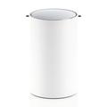 Decor Walther Stone bathroom bin with revolving cover, white
