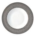 Bernardaud Ecume Platinum deep plate with rim, large