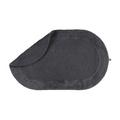 Rhomtuft Badteppich Exquisit oval, 50 x 75 cm, zinn