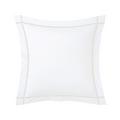 Yves Delorme Kissenbezug Athena perlmutt auf weiß, 65 x 65 cm