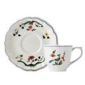 Gien Oiseaux de Paradis US coffee/tea cups and saucers, set of 2
