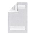 Le Jacquard Francais Bath Club guest towel, grey/white