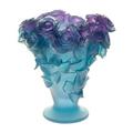 Daum Roses vase, h 30 cm, ultraviolet