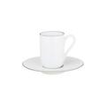 Raynaud Monceau Abysses Blue double espresso cup and saucer