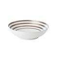 J.L Coquet Hémisphère Grey Metallic Stripe soup/salad bowl, large