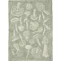 Leitner Mushrooms tea towel, fir tree