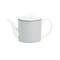 Wedgwood Gio Pinstripe White teapot, small