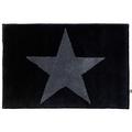 Rhomtuft Badteppich Star 70 x 150 cm, schwarz/graphit
