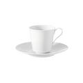KPM Arkadia Kaffeetasse ohne Medaillon, weiß, ohne Unterteller