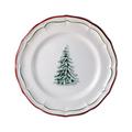 Gien Filets Noel dessert plates, set of 4
