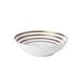 J.L Coquet Hémisphère Grey Metallic Stripe soup/salad bowl, small