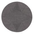 Le Jacquard Francais Rundes Platzset Club Etoile, grau (Méandres)