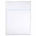 Christian Fischbacher Satin Premium duvet cover, white / cyan (049), 200 x 200 cm