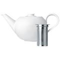 Sieger by Fürstenberg Stella Satin White teapot with tea strainer