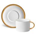 L'Objet Corde Gold Teetasse mit Unterteller