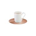 Raynaud Italian Renaissance Copper double espresso cup and saucer