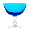 Saint-Louis Schälchen mit Fuß Bubbles, hellblau