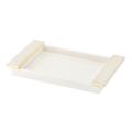 Riviere Tesoro tray, ivory/gold