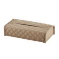 Riviere Vanity tissue box cover, rectangular, taupe