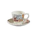 Gien Poesie US coffee/tea cups and saucers, set of 2