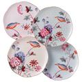 Wedgwood Cuckoo set of 4 dessert plates, 4 colours