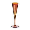 L'Objet Prism Champagne flutes, set of 4, amber