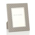 Riviere Vanity leather frame, grey, photo size 13 x 18 cm (5'' x 7'')
