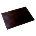 Uno leather place mat, chocolate