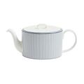 Wedgwood Gio Pinstripe White teapot, large