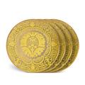 L'Objet Fortuny Yellow dessert plate, set of 4