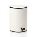 GioBagnara Jazz leather pedal bin, off white
