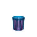 L'Objet Whiskeybecher Prism, 4er-Set, blau