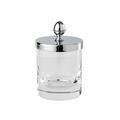Cristal et Bronze Cristallin jar, small, chrome
